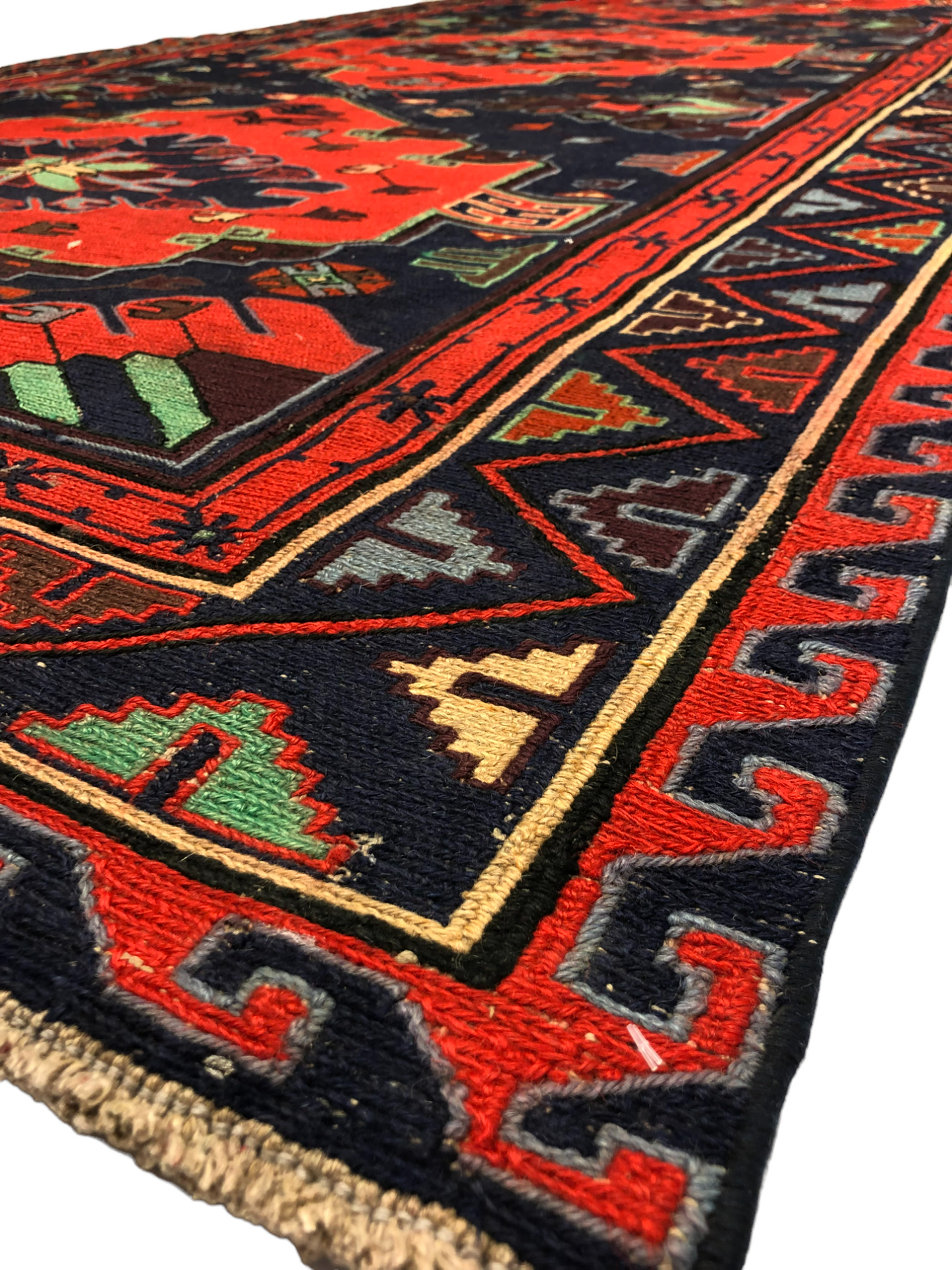RUG 147 - Turkish Hand Knotted Wool On Wool Soumak