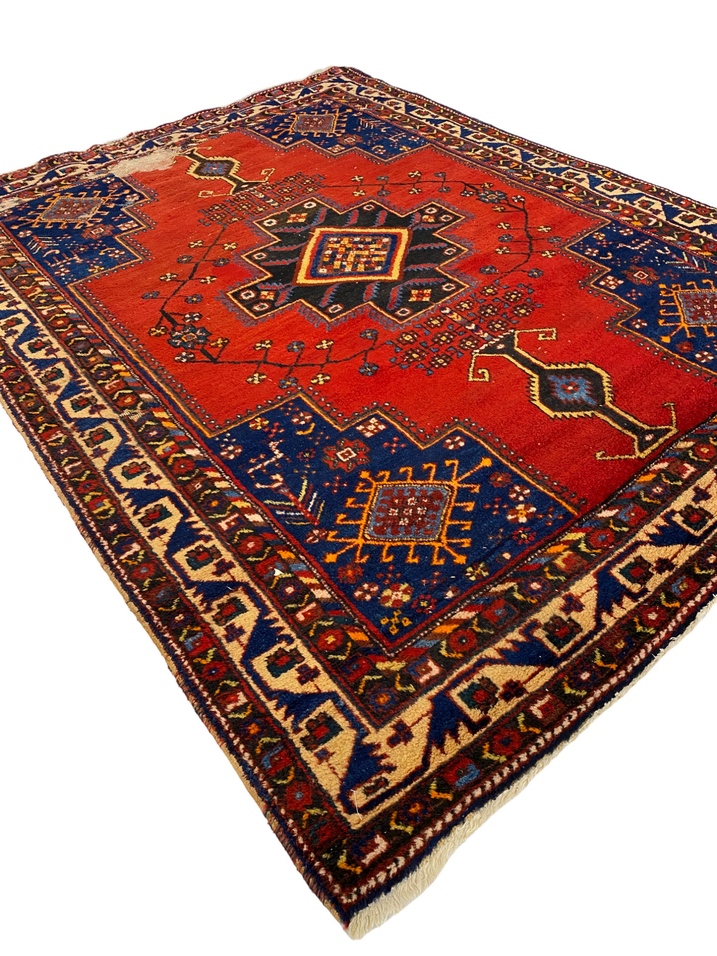 RUG 068 - Wool Persian w/ Moth Damage
