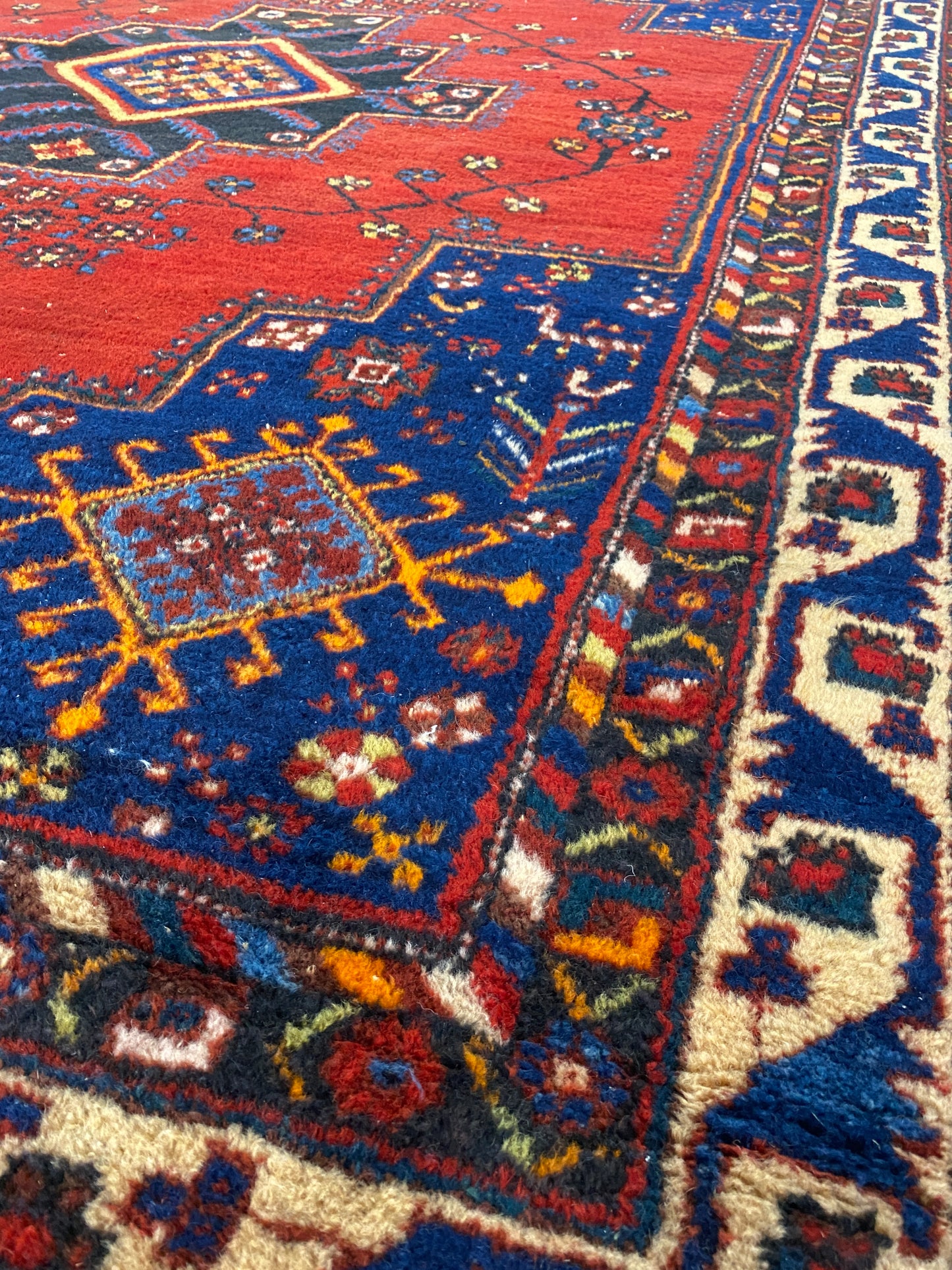 RUG 068 - Wool Persian w/ Moth Damage