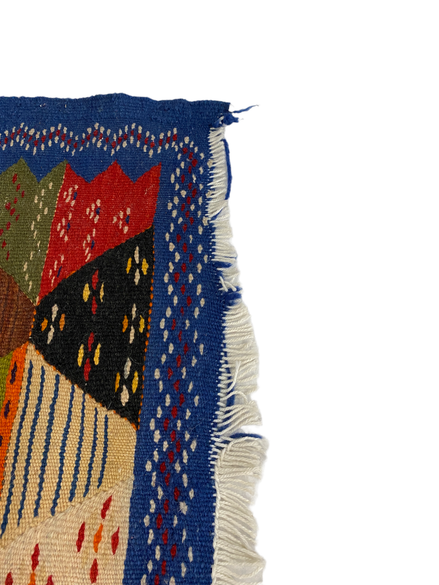 RUG 060 - Blue Tribal Handwoven Kilim